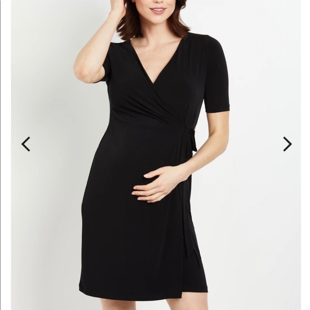 Black Motherhood Maternity Dress